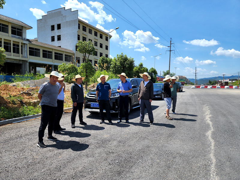 池州市交通運(yùn)輸局黨組書記、局長(zhǎng)毛萬(wàn)青赴G530查橋至牛磯段01標(biāo)調(diào)研2